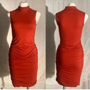 Velvet by Graham & Spencer Red Turtleneck Dress XS